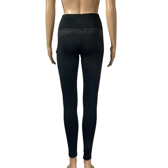 Adidas High Rise Black with heathered camo Leggings size Small - Picture 4 of 15